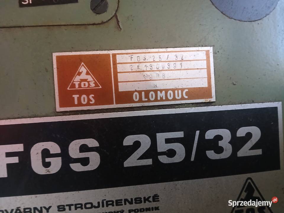 Do sprzedania frezarka TOS Olomouc model FGS Chochołów