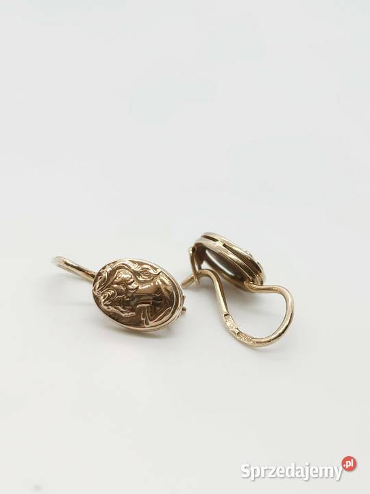 Złote kolczyki pr 585 348g złoto