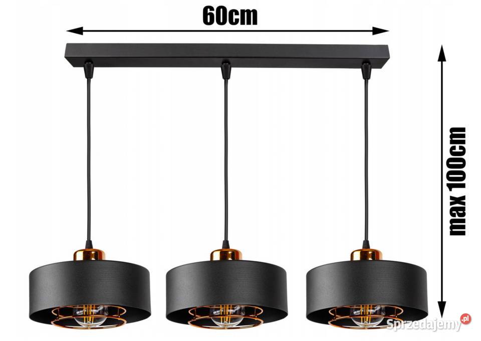 LAMPA SUFITOWA PLAFON potrójna LOFT EDISON Choroszcz sprzedam