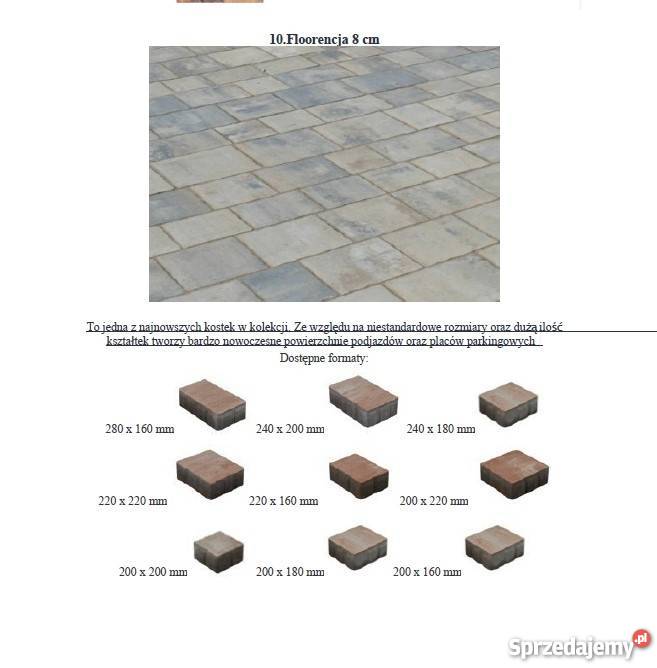 Kostka brukowa Florencja KOST BET kruszywa Kraków