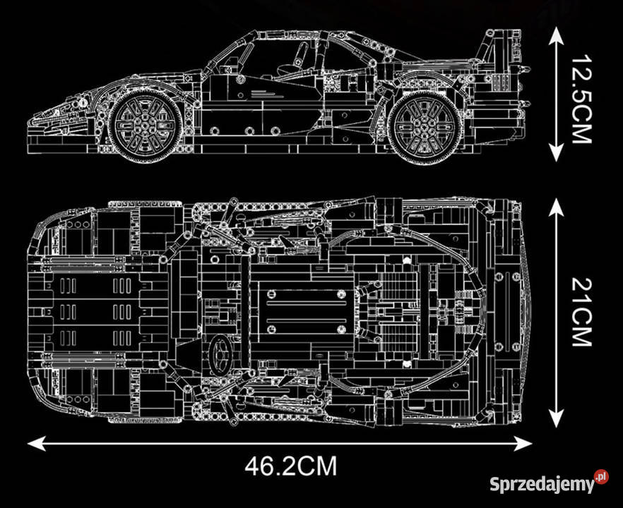 Klocki auto sportowe czerwone 2688 el 110 Warszawa
