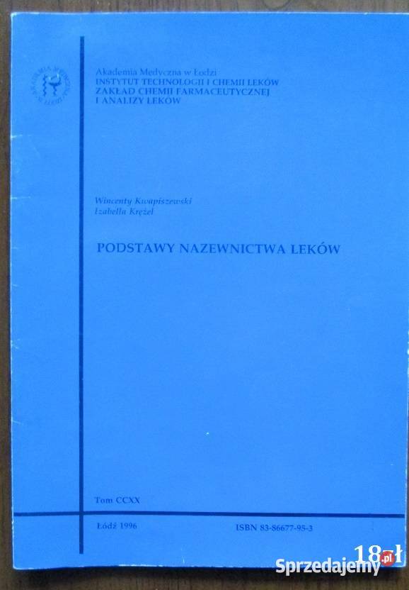 Zarys farmakognozjiSurowce o budowie tkankowej Książki naukowe i popularnonaukowe Łódź sprzedam