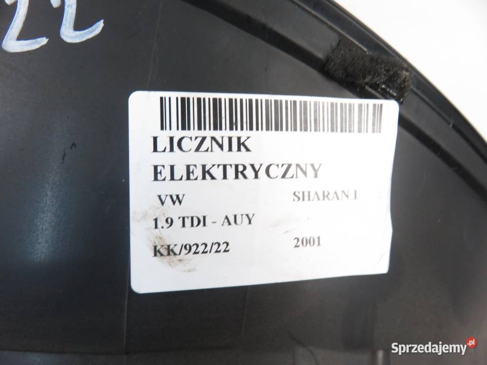 LICZNIK VW SHARAN I 19 TDI PD 7M3920820F sprzedam