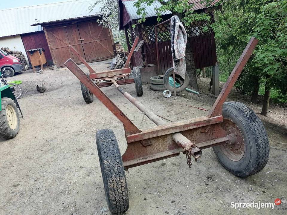 Wóz metalowy z hamulcem najazdowym Krzeszowice