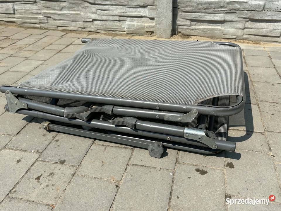 Leżak aluminiowy z daszkiem składany na Ostrów Wielkopolski
