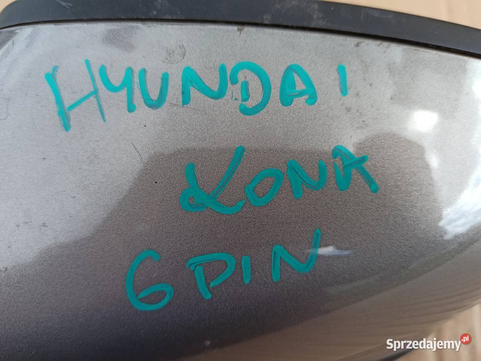 HYUNDAI KONA LUSTERKO LEWE 6 PIN ZEWNĘTRZNE Karoseria Części samochodowe lubuskie Trzciel
