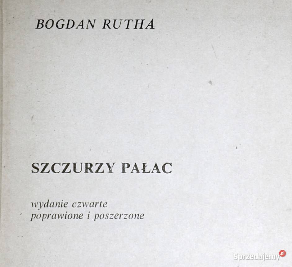 Szczurzy Pałac Bogdan Rutha