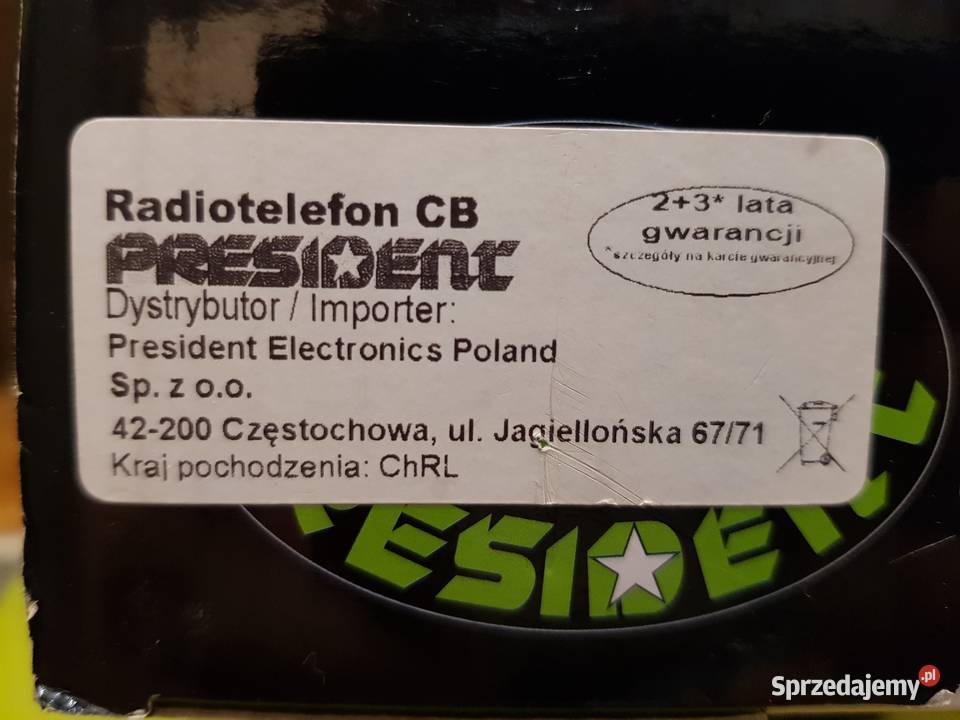 Nowe CB radio President Barry II 1224V