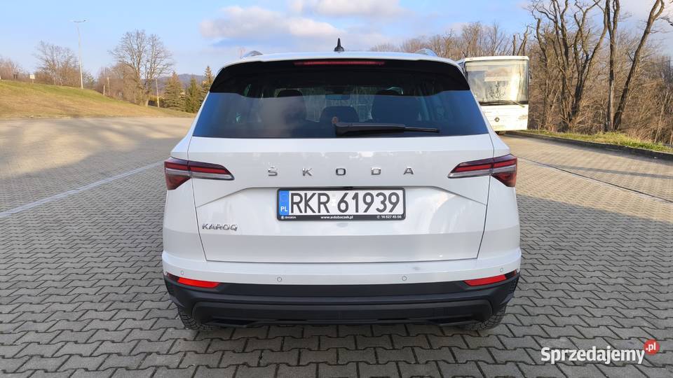 SKODA KAROQ 15 TSI Style 2023 salon przebieg 27 elektryczne lusterka Dukla