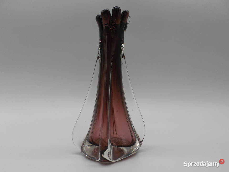 Wazon Vintage Murano Chibsk Szkło Sommerso Porcelana i szkło Raszków