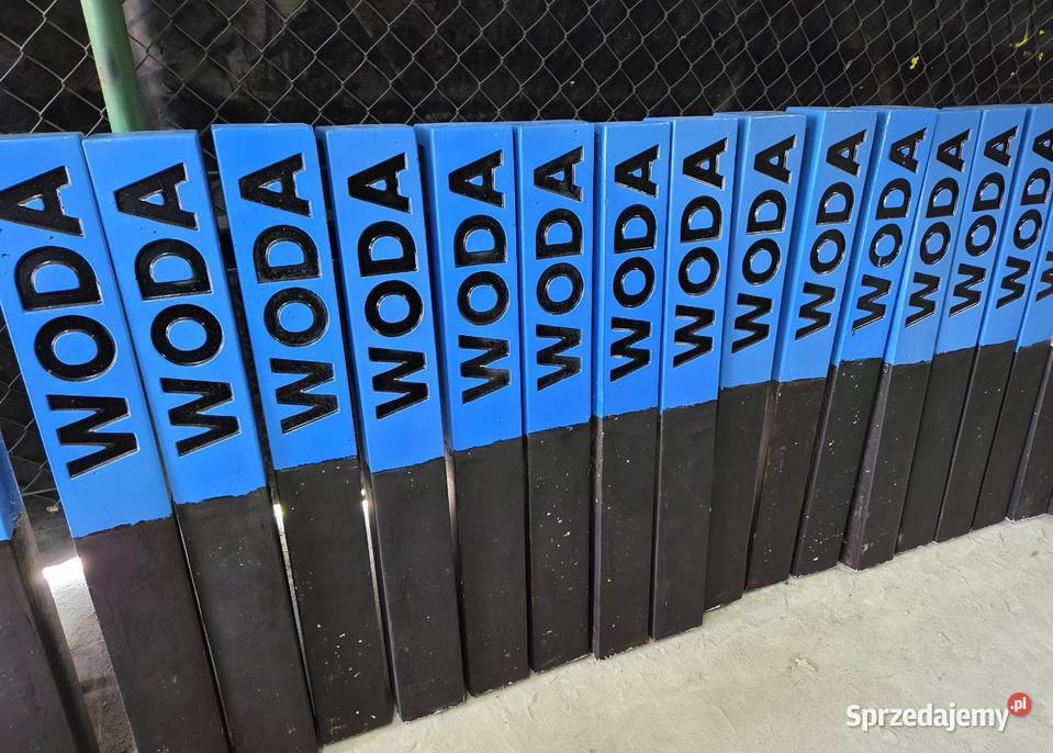 Słupek LOKALIZACYJNY oznaczeniowy WODA niebieski