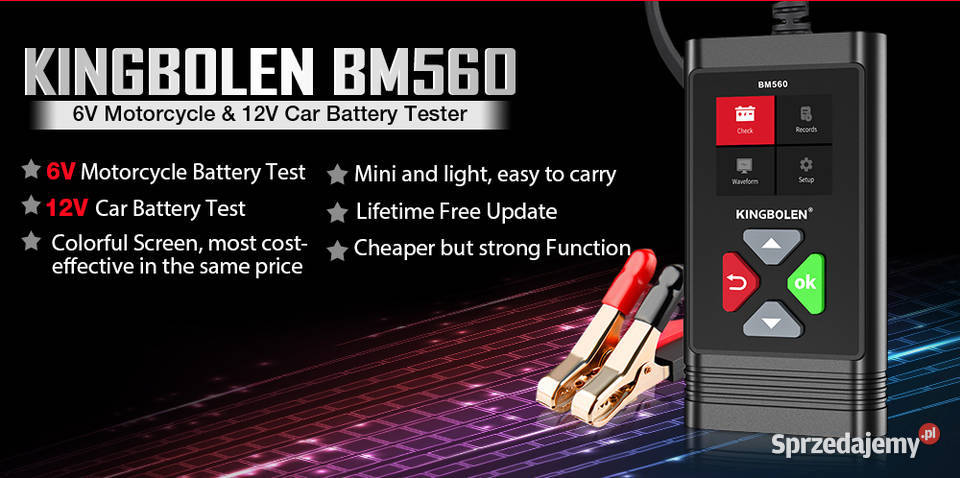 Tester akumulatorów 6V12V kolorowy wyświetlacz mazowieckie Radom