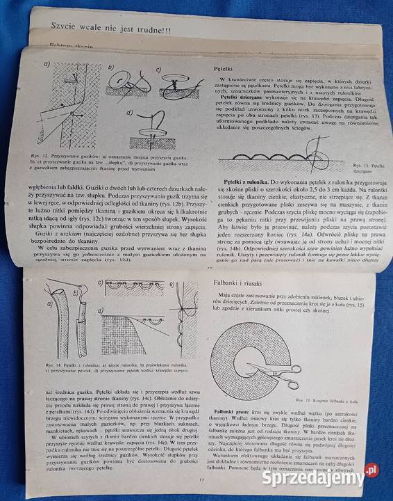 Zofia Hanus Nastolatka szyje sama MAW 1986 r wielkopolskie Koźminek