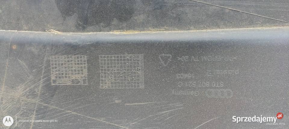 Dyfuzor zderzaka tylnego Audi A5 8 t0 807 521 C osobowe Lubin