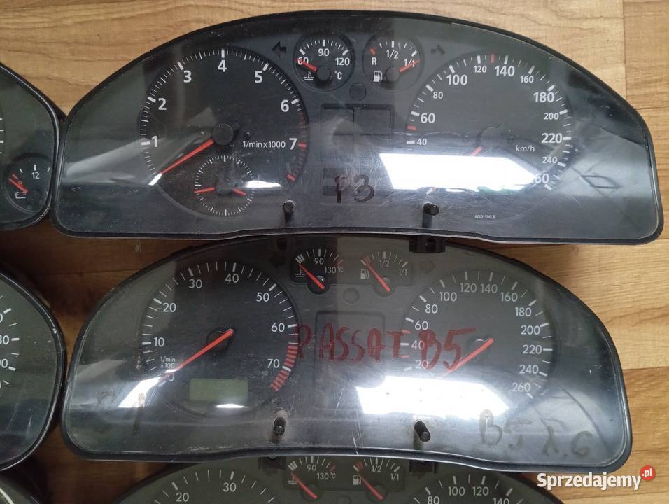Zestaw 10 sztuk zegary licznik AUDI VW PASSAT B5 Części samochodowe Wrocław