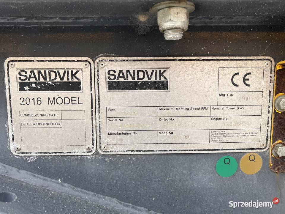 Kruszarka szczękowa Sandvik QJ241 Zator