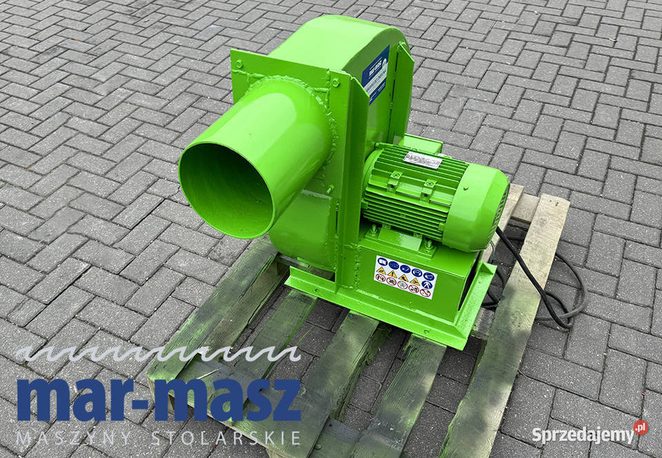 Wentylator do odciągu trocin wyciąg 3kW Sierakowska Huta sprzedam