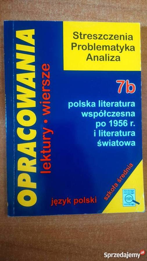 Zestaw Opracowania Lektury i wiersze Greg liceum Książki i Podręczniki Olsztyn sprzedam
