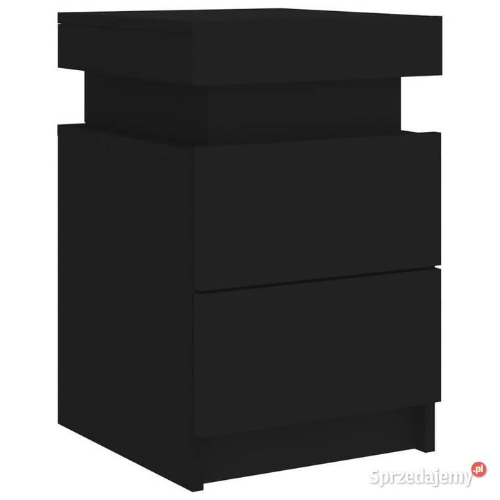Szafka nocna z oświetleniem LED czarna 35x39x55 Warszawa