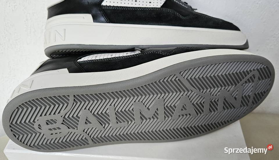 Balmain 44 sneakersy BCOURT FLIP skórzane buty skóra Konstancin-Jeziorna