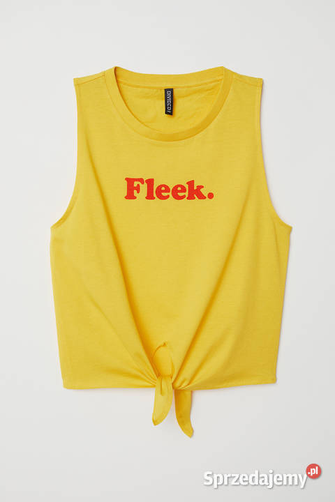 żółty top HM xs 34 koszulka bluzka Toruń