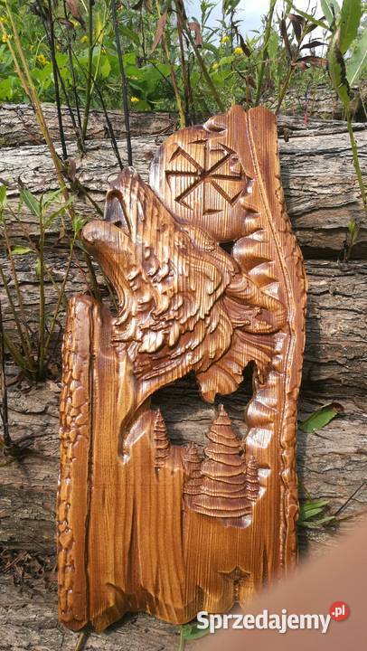 Wilk płaskorzeźby myśliwskie z Bieszczad Jasienica Rosielna sprzedam