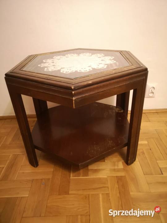 Stylowy drewniany stolik kawowy ława Warszawa