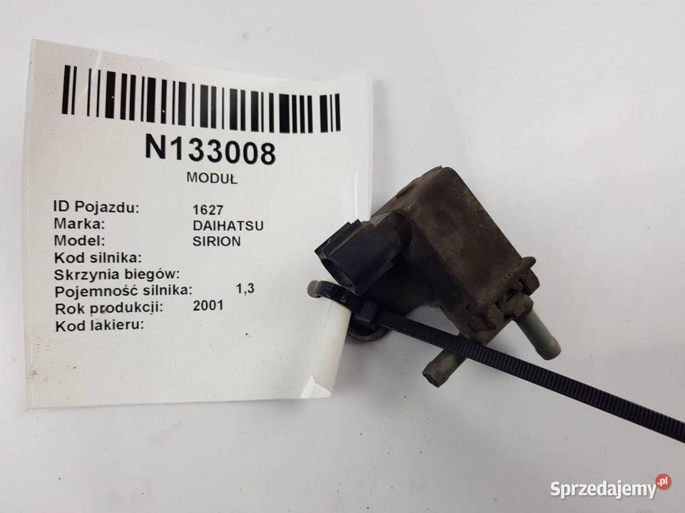 ELEKTROZAWÓR PODCISNIENIA DAIHATSU SIRION Pozostałe kujawsko-pomorskie Lipno