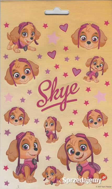 Skye Psi Patrol Zestaw Naklejki Nalepki 700 Mogilany