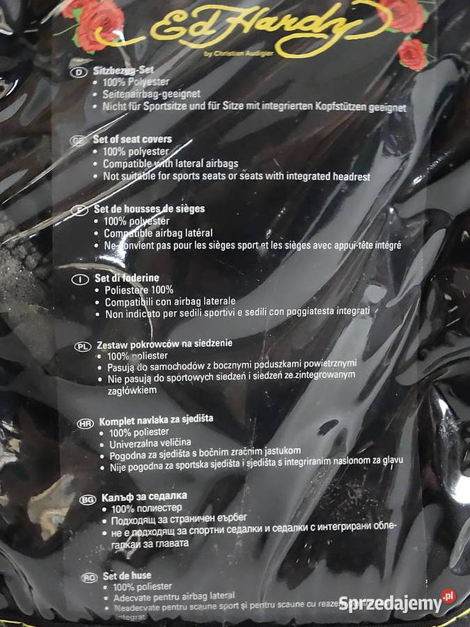 UNIKAT Komplet Pokrowców Samochodowych Ed Hardy Biłgoraj