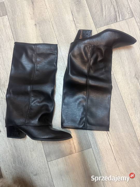 41 Czarne kozaki kowbojki wieczorowe Nowe małopolskie Kraków sprzedam