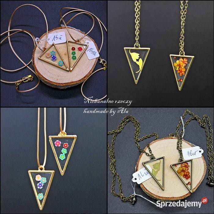 Biżuteria z żywicy wisiorek naszyjnik Kutno