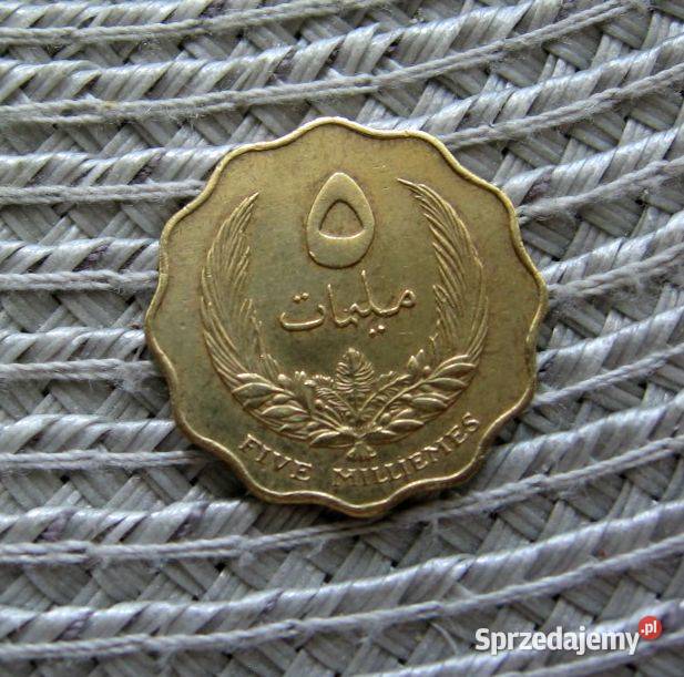 Libia 5 Milimów 1965r