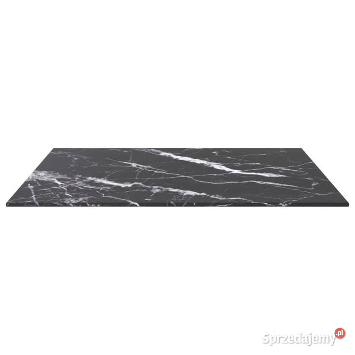 Blat stołu czarny 60x60 6 mm szkło ze wzorem Warszawa