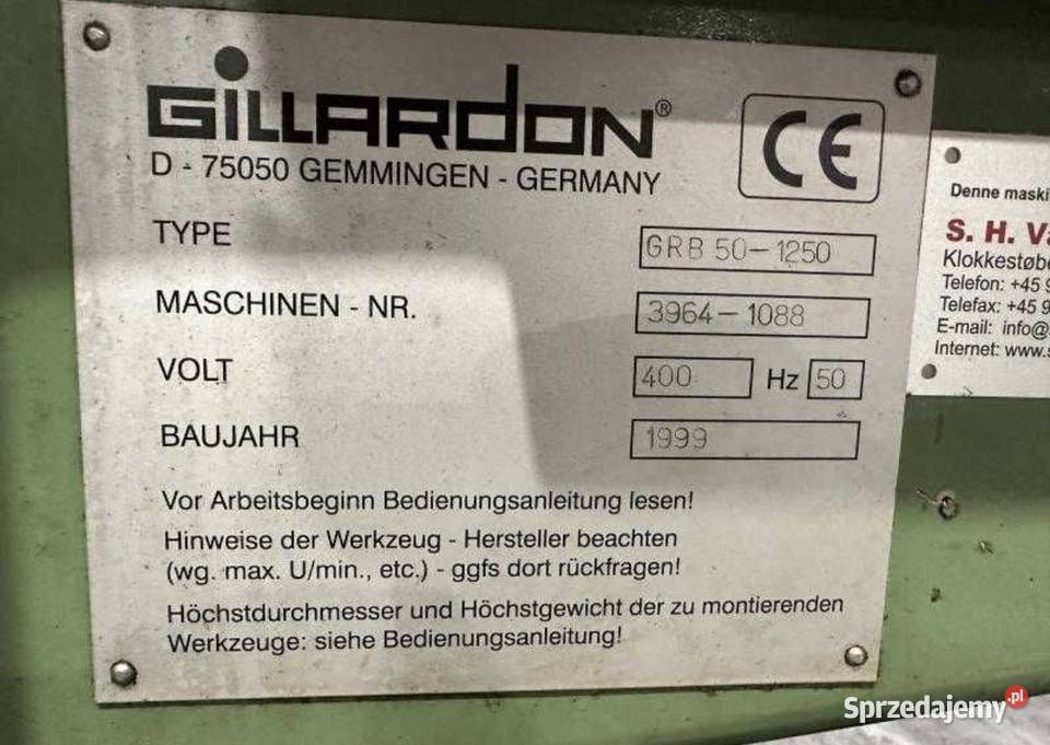 Wiertarka promieniowa radialna Gillardon GRB 500 Kotuń