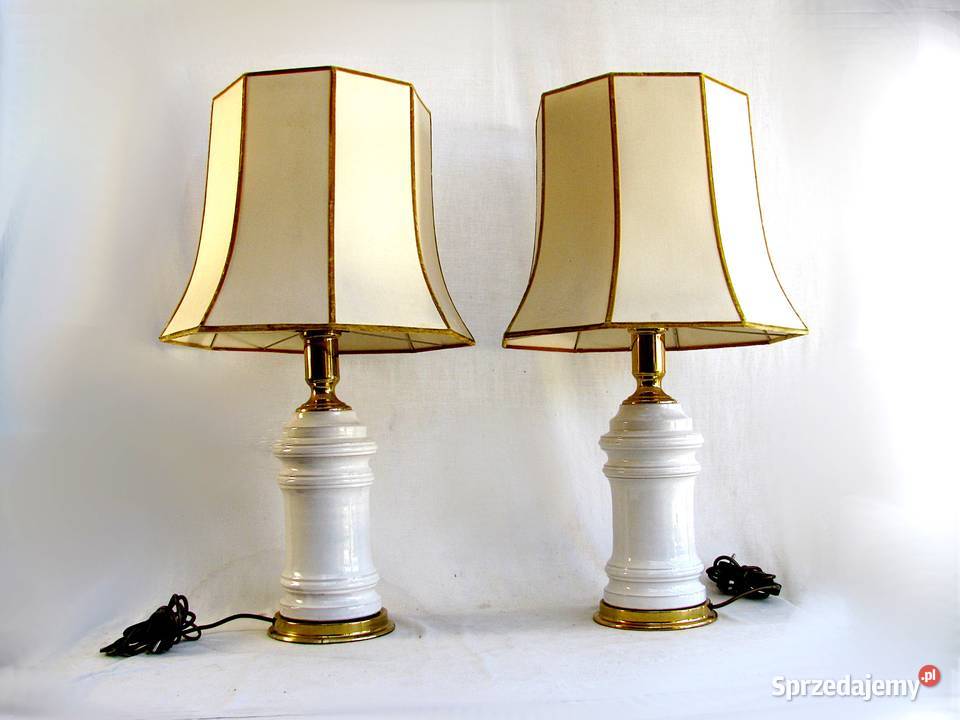 2 duże Lampki ceramiczne Lampy Szczecinek