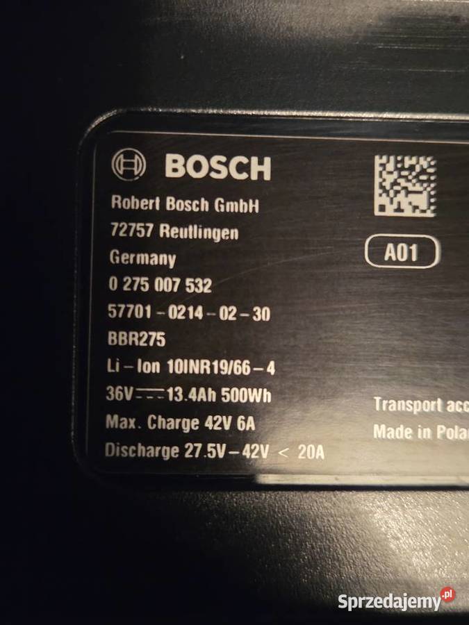 Bateria BOSCH Powerpack 500 Wh na bagażnik Łódź