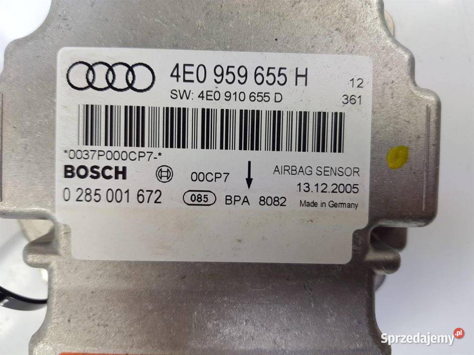 SENSOR AIRBAG 4E0959655H AUDI A8 D3 osobowe Lipno