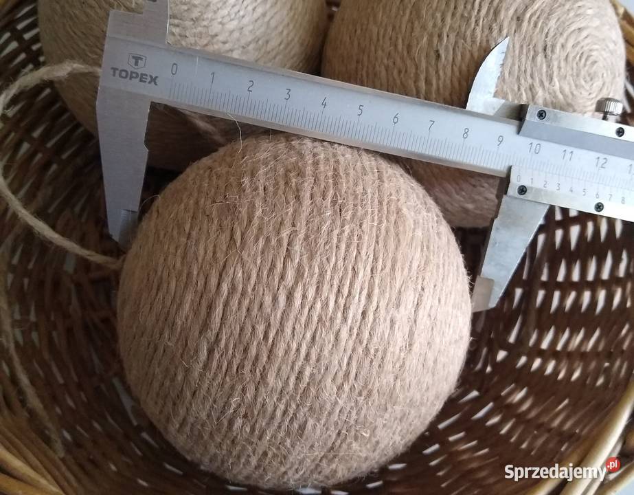 Kulka Kula Bombka Styropianowa Ozdoba Baza Juta Gdańsk