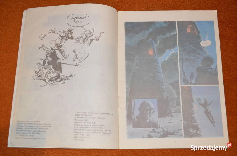 Komiks THORGAL 4 zeszyty Polskie Ostrołęka