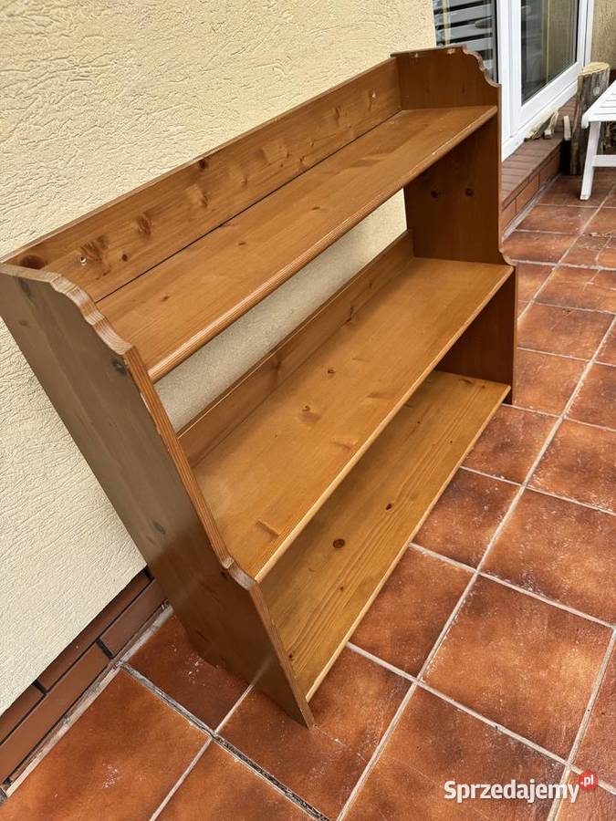 Półka drewniana Leksvik stojąca regał półki Ikea Garwolin