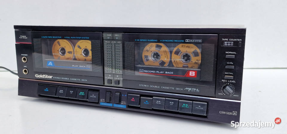 Goldstar GSW5220 Cassette Deck magnetofon MINI Międzychód
