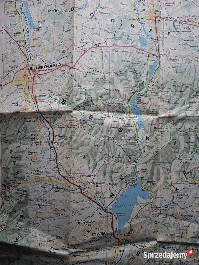 Beskid Mały 1 75 000 mapa turystyczna Kraków sprzedam