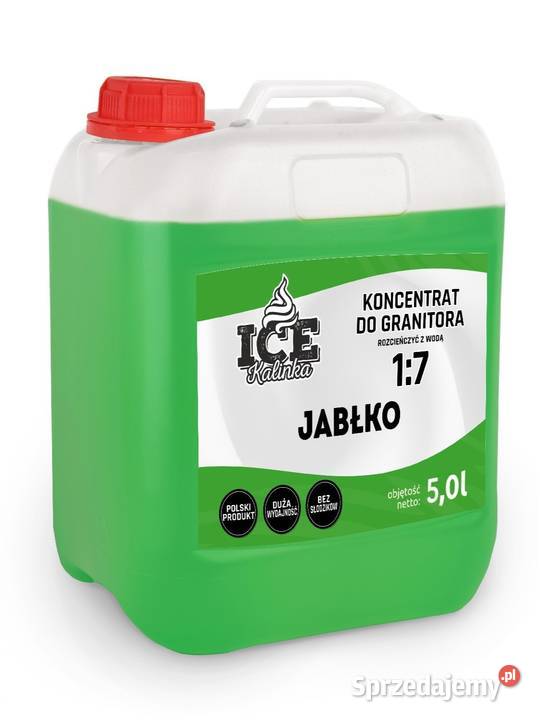 Koncentrat do granitora slushy o smaku JABŁKO 5l Sandomierz sprzedam