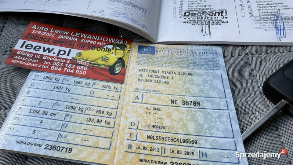 Opel Meriva Benzyna Moc 140 Zarejestrowany wielofunkcyjna kierownica