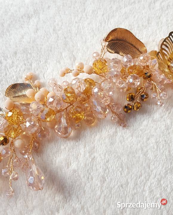 Piękna ozdoba do włosów opaska tiara wesele ślub Szczecin sprzedam