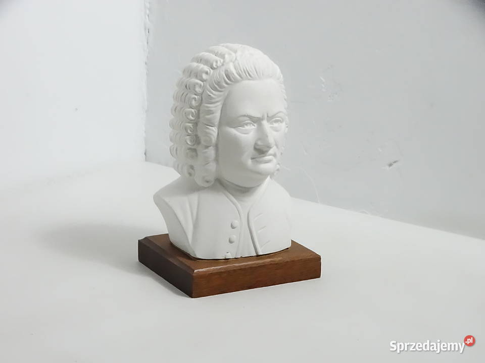 Klasyczne popiersie JS BACH 18 Sygnowane lubelskie Biłgoraj