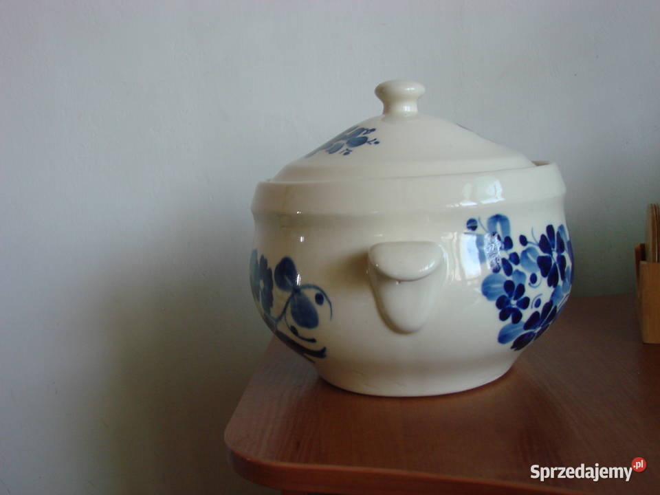 Włocławek fajansowa waza PRL Pruszcz Gdański