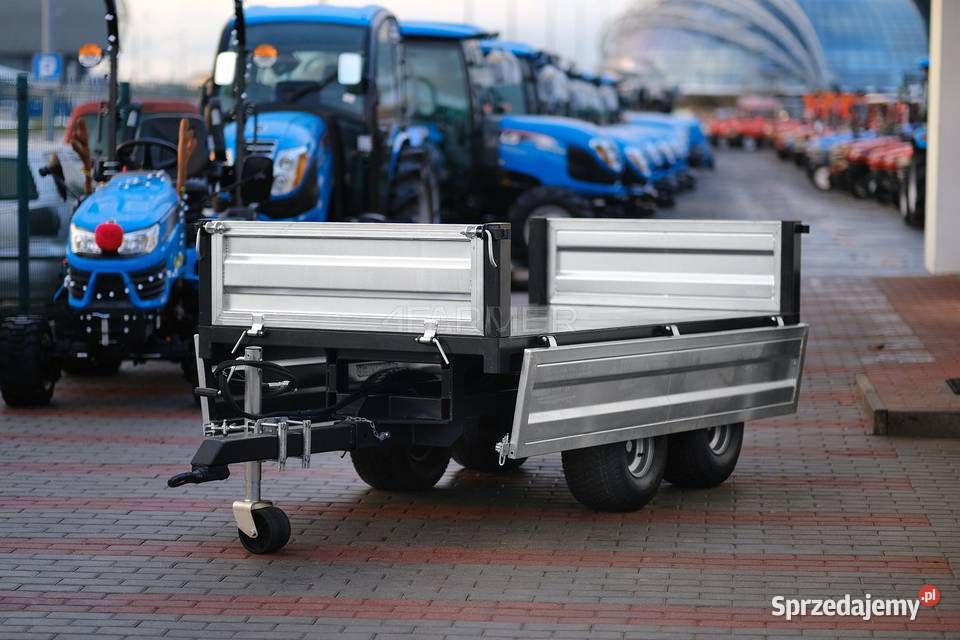 Przyczepa rolnicza dwuosiowa 25T z kiprem Tajęcina
