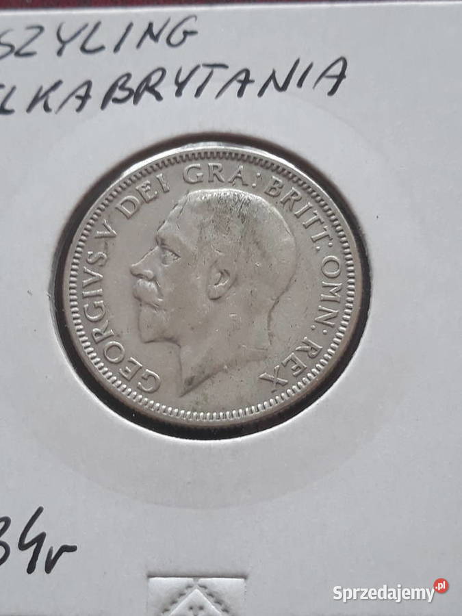 1 Szyling Wielka Brytania 1934 rJerzy V Numizmatyka